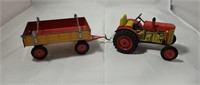 Vintage Schylling Tractor and Trailer