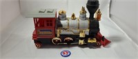 Battery-Operated Locomotive and Railway Button