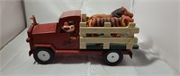 Vintage Metal Hall Bros Farm Truck