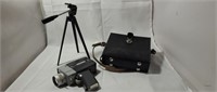 Vintage Penneys Super 8 Camera, Case, Tripod