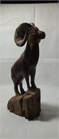 Carved Ironwood Ram Statuette