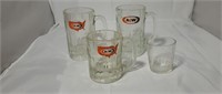 Vintage A&W Mugs and Juice Glass
