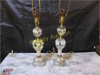 2  ST CLAIR PAPER WEIGHT LAMPS POSSIBLY ?