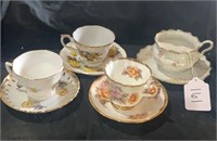Fine China Tea Cups & Saucers
