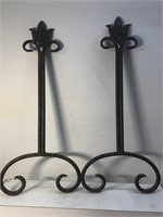 Cast iron floral wall hangers 25”