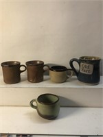 McCoy Franklin’s and studio pottery mugs
