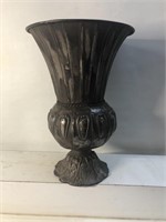 Large metal decorative vase 13”