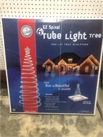 6’ft spiral tube light tree in box Christmas