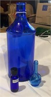 Vintage Colbolt Blue bottles