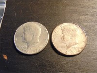 1964 kennedy Half and Double Date Half