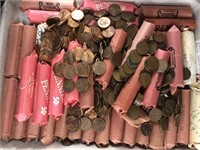 2000+ Copper Lincoln Pennies, 1960's-70's