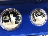 Statue of Liberty Half and 2 Coin Set