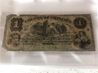 1870's Helena, Arkansas $1 Note