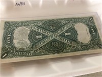 $1 Red Seal Large Note AU/BU