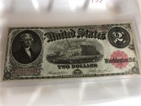 1917 $2 Large Note AU/BU