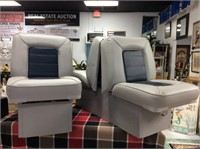 Set of two back to back boat seats