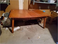 Solid Wood Table 19x42x29 has wear