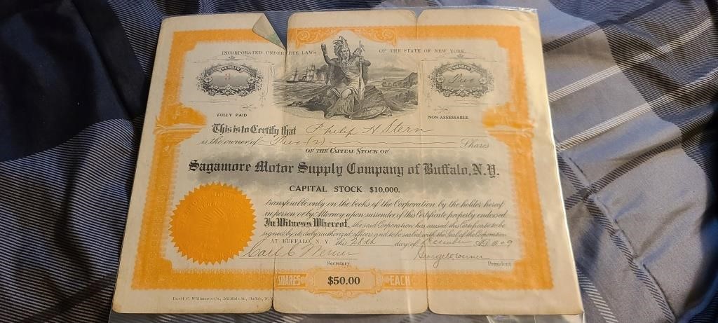 Scripophily Ephemera  Antique / Vintage Stock Certificates