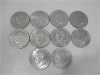 10 Eisenhower Clad USA Dollar Coins