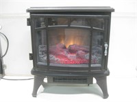 21"x 11"x 24" Electric Fireplace Heater Powers Up