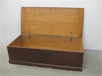 61"x 27"x 18" Vintage Wood Trunk As Shown