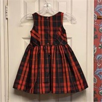 Red/black plaid little girls dress Cherokee size 5