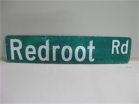 36"x 8" Metal Redroot Street Sign 2-Sided