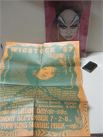 Vintage Wigstock 1987 & Divine Poster W/Mini Pics