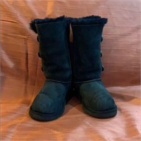 UGG black Bailey Suede Button TripletII Boots 2