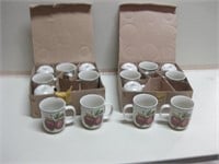 Sixteen 4" Tall Ceramic Coffee Mugs In Boxes