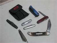 Seven Assorted Pocket Knives As Shown
