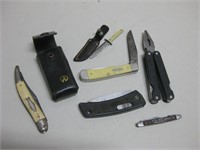 Six Assorted Pocket Knives As Shown