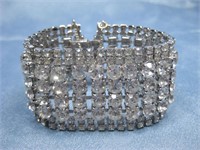 Vintage Rhinestone Bracelet As Pictured