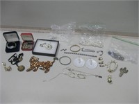 Assorted Vintage Costume & Fashion Jewelry Shown