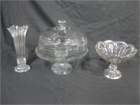 Assorted Vintage Glassware As Pictured Tallest 11"