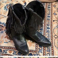 CAPEZIO Black leather cowboy boots