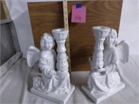 Large angel candle holders with box
