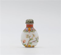 Enamelled Glass Snuff Bottle – manner of Ye Benqi