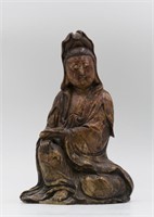 Shoushan Soapstone Figure of Guanyin
