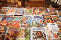 Lot of VCR Tapes Disney,  A few DVDs