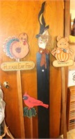 Holiday Decor Wooden Cut Outs Turkey, Witch, Bear