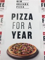 New Orleans Pizza For a Year - Value $240