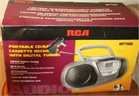 RCA Portable CD/Radio Cassette Recorder w/Box