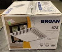 Broan ventilation fan with light