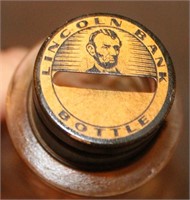 1950s Vintage Abraham Lincoln Bank Bottle