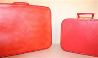 Vintage Suitcases - Red