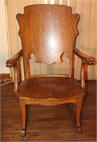 Antique Smith Day Company Wood Rocking Chair