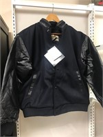 Melton Leather Jacket, Size L - Value $190
