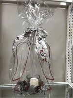 16" Angel Christmas Candle Holder w Candle