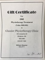 Voucher For 1 Physiotherapy Treatment - Value $60